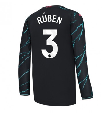 Manchester City Ruben Dias #3 Tredje trøje 2023-24 Lange ærmer